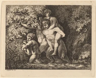 Nimfát hordozó szatír, 17691771.