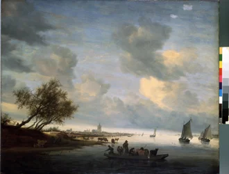 Komp Arnhem (Arnhem komp) (Pays Bas). Peinture de Salomon Jacobsz (Jacob) Van Ruysdael (Ruisdael) (1600 vagy 1603-1670). Huile sur bois, 89 x 116 cm