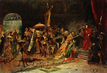 Bemutató a bíborosnak, 1877