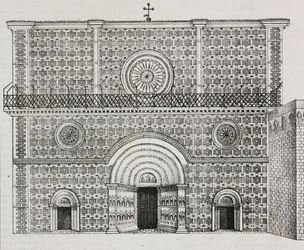 A Santa Maria di Collemaggio-bazilika homlokzata, L