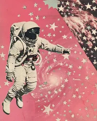 Rózsaszín Galaxis Űrhajós