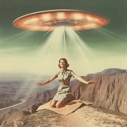 Retro UFO-elrablás