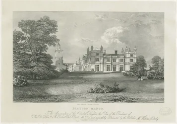 Drayton Bassett – „Drayton Manor”: litográfia, és [?19. század] (nyomtatott)