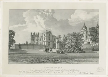 Drayton Bassett - "Drayton Manor" : litográfia, és [?XIX. század]