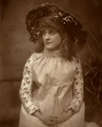 Minnie Palmer amerikai színésznő, 1884