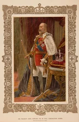 VII. Eduárd király koronázási díszöltözetben