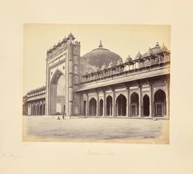 Fatehpur Sikri; a négyszög nyugati oldalán álló mecset