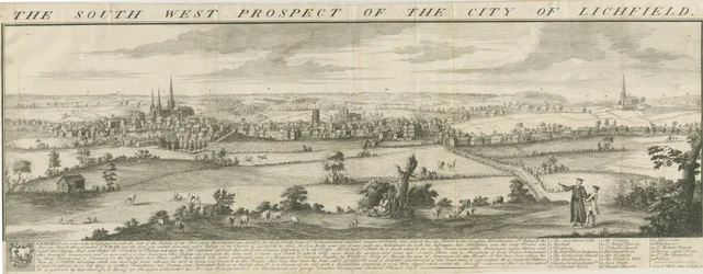 Lichfield - South West Prospect: metszet