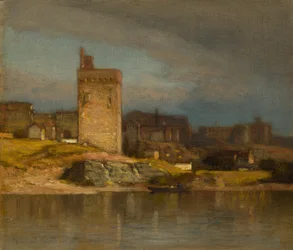 Régi torony Avignonban, kb. 1875.