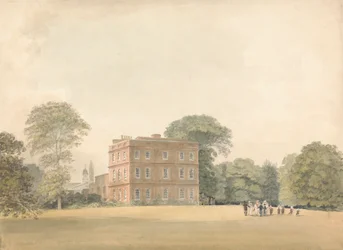 Oldalnézetből az Ayot House-ra, Hertfordshire-ben