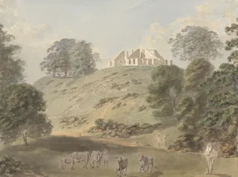 A bungaló Colgongban, Bhagalpur közelében, ahogy az leégés után látszott
