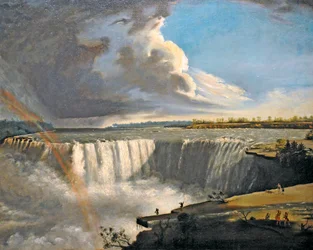 Niagara-vízesés a Table Rockról, 1835