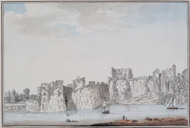 Chepstow Castle (tinta és akvarell, papír)
