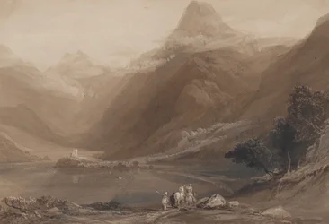 Llanberis-tó, Észak-Wales, 1820-30.