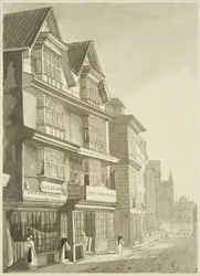 South Side, Wine Street (ceruza és akvarell papíron)