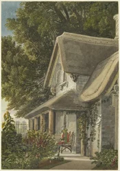 The Lodge, Broomwell House, Brislington, 1824 körül (ceruza és akvarell papíron)