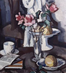 Csendélet vörös rózsákkal, 1931 körül (olaj, vászon)
