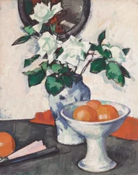 Fehér rózsák, 1924 körül (olaj, vászon)