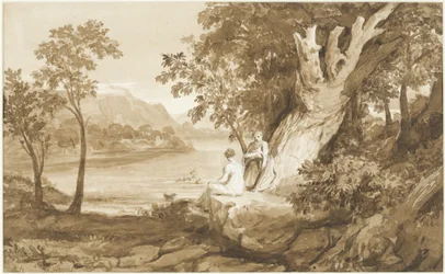 Illusztráció: Comus, 1811 (toll és tinta és mosás papíron)