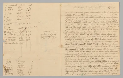 Samuel Fox levele Giles Saundersnek a rabszolga-kereskedelemről, 1847. január 14.