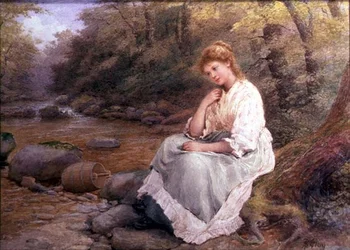 Meditáció (akvarell papíron)