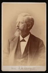 Aaron Augustus Sargent portréja 1827-1887, 1876-1880 között.