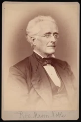 Mason Noble tiszteletes portréja 1809-1881, 1876-1880 között.