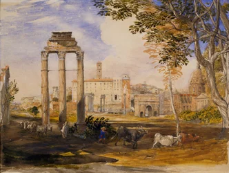 A fórum, Róma, 1837