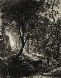 A pásztorkunyhó, avagy naplemente, 1850.