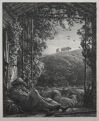 Az alvó pásztor, 1857.