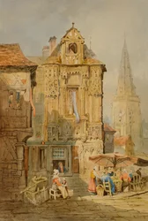 Brugge-i piactér, 19. század eleje.