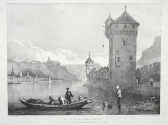 St. Goar és Rheinfels, 1824.