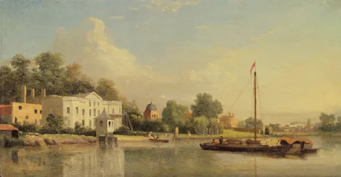 Alexander Pope (1688-1744) villája, Twickenham, 1759 körül (olaj, panel)