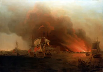 Payta felgyújtása, 1741 november, 18. század közepe (olaj, vászon)