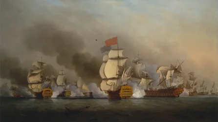 Sir George Anson admirális győzelme a Finisterre-foknál