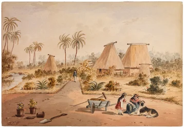 A tanya, Savu-öböl, Fidzsi-szigetek, 1870