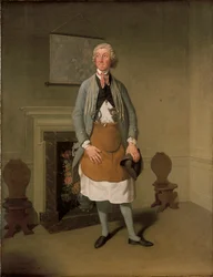 Mr. Suett Dicky Gossip szerepében a "My Grandmother"-ben, 1797