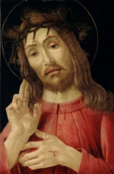 A feltámadott Krisztus, 1480 körül (festés fatáblára)