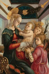 Madonna és gyermeke angyalokkal