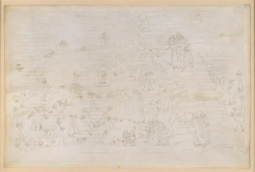 A Divina Commedia, Inferno XIX. Vergilius és Dante a pokol nyolcadik körében (Malebolge), 3. bolgia: az egyházi tisztségeket visszaélésszerűen betöltők, a szimonisták büntetése