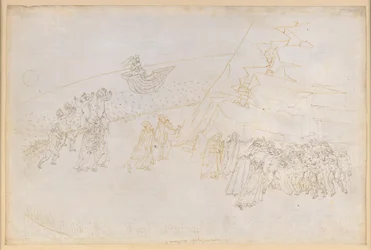 A Divina Commedia, Purgatórium III. Előpurgatórium (Szigetgyűrű): az egyházi kiközösítésben elhunytak bűnbánata; beszélgetés Manfred von Hohenstaufennel