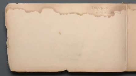Vázlatfüzet, 03. oldal: S.R. Gifford 15 10th Street New York, 1859.