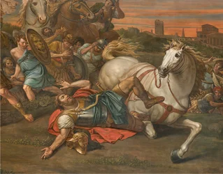 Fal az északi kereszthajó homlokzatával szemben, Sante Legnani, Saul átalakítása 1814, Alacsony részlet