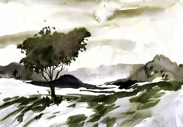 Lone Tree tájképe