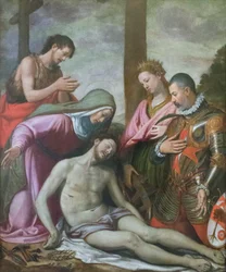Krisztus letétele, c. 1592 (olaj, fa