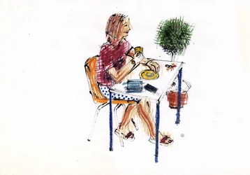 Cafe, 2009 (akril)