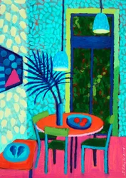 Les Fruits # , 2023 (akril, tábla)