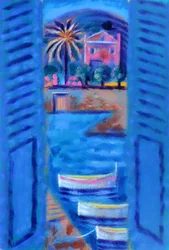 Pink House (akril a táblán)