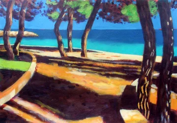 Ernyő (akril a táblán)