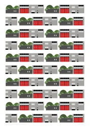 Fire Station Repeat Print, 2014 (grafikai giclee nyomat)